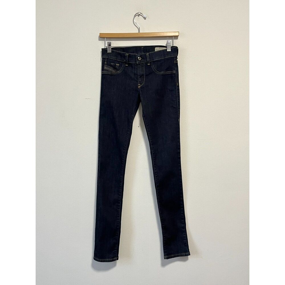 Diesel Livier Low Waist Jegging Stretch Dark Wash Denim Skinny Jeans 27 XS/S